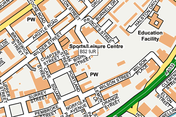 BS2 9JR map - OS OpenMap – Local (Ordnance Survey) BS2 9JR map - OS OpenMap – Local (Ordnance Survey)