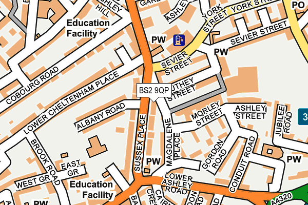 BS2 9QP map - OS OpenMap – Local (Ordnance Survey) BS2 9QP map - OS OpenMap – Local (Ordnance Survey)