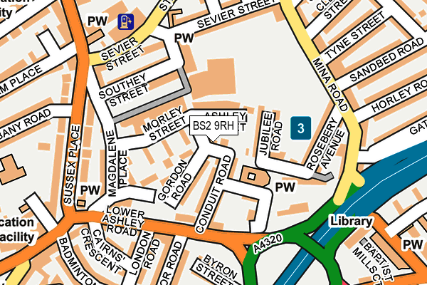 BS2 9RH map - OS OpenMap – Local (Ordnance Survey) BS2 9RH map - OS OpenMap – Local (Ordnance Survey)