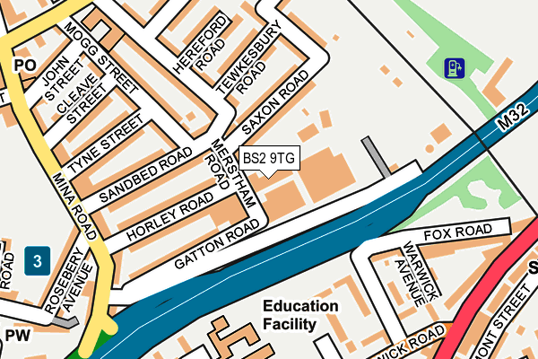 BS2 9TG map - OS OpenMap – Local (Ordnance Survey) BS2 9TG map - OS OpenMap – Local (Ordnance Survey)