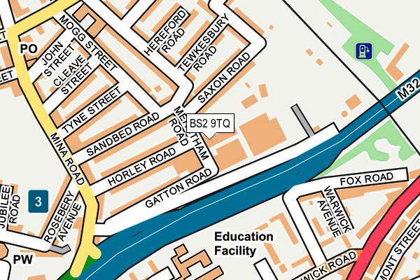 BS2 9TQ map - OS OpenMap – Local (Ordnance Survey) BS2 9TQ map - OS OpenMap – Local (Ordnance Survey)