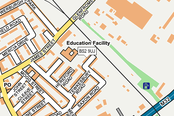 BS2 9UJ map - OS OpenMap – Local (Ordnance Survey) BS2 9UJ map - OS OpenMap – Local (Ordnance Survey)