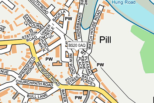 BS20 0AQ map - OS OpenMap – Local (Ordnance Survey)