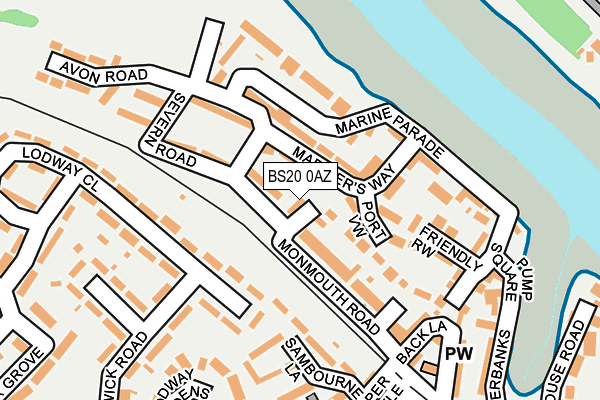 BS20 0AZ map - OS OpenMap – Local (Ordnance Survey) BS20 0AZ map - OS OpenMap – Local (Ordnance Survey)