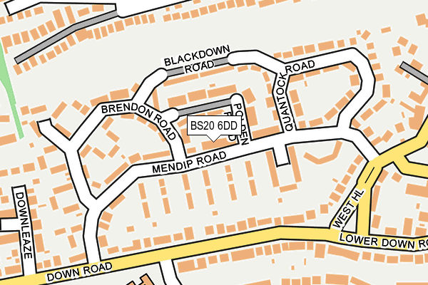 BS20 6DD map - OS OpenMap – Local (Ordnance Survey) BS20 6DD map - OS OpenMap – Local (Ordnance Survey)