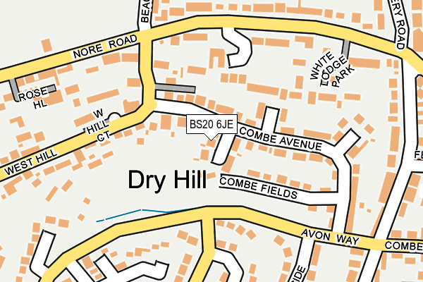 BS20 6JE map - OS OpenMap – Local (Ordnance Survey)