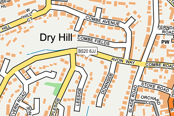 BS20 6JJ map - OS OpenMap – Local (Ordnance Survey)