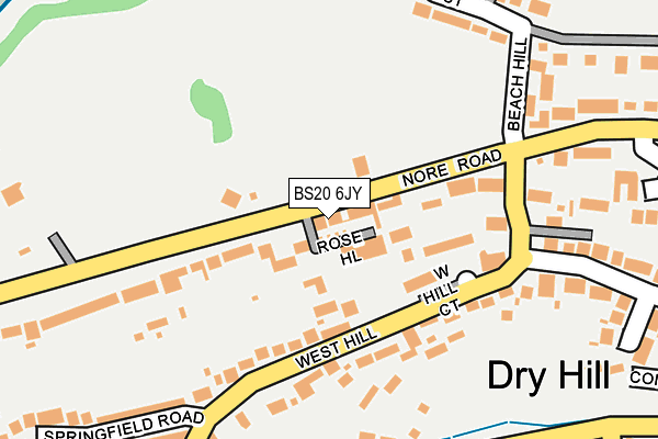 BS20 6JY map - OS OpenMap – Local (Ordnance Survey)