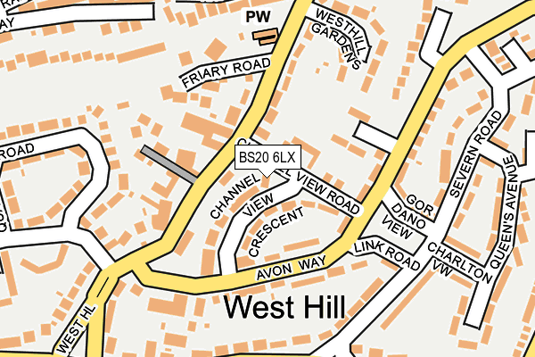 BS20 6LX map - OS OpenMap – Local (Ordnance Survey) BS20 6LX map - OS OpenMap – Local (Ordnance Survey)