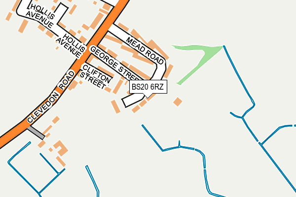 BS20 6RZ map - OS OpenMap – Local (Ordnance Survey)