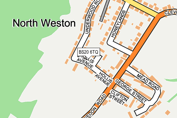 BS20 6TQ map - OS OpenMap – Local (Ordnance Survey)