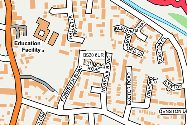 BS20 6UR map - OS OpenMap – Local (Ordnance Survey)