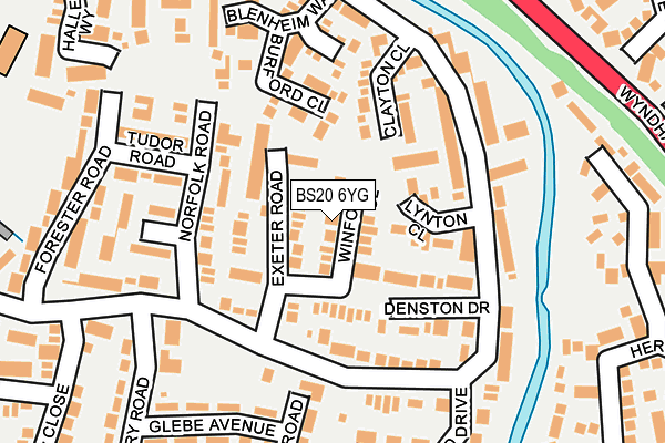 BS20 6YG map - OS OpenMap – Local (Ordnance Survey)
