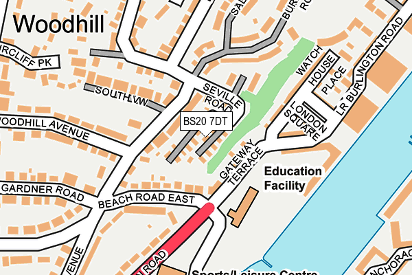 BS20 7DT map - OS OpenMap – Local (Ordnance Survey) BS20 7DT map - OS OpenMap – Local (Ordnance Survey)