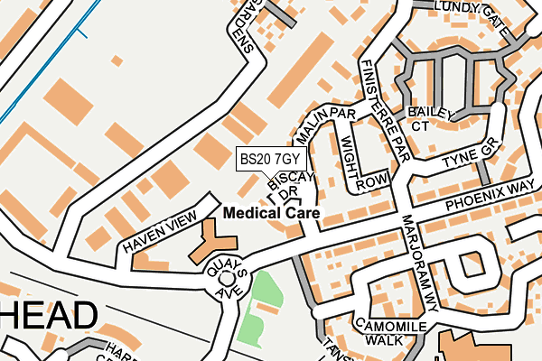 BS20 7GY map - OS OpenMap – Local (Ordnance Survey)
