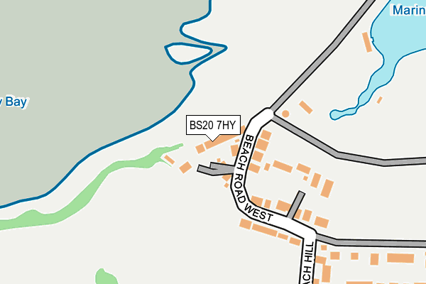 BS20 7HY map - OS OpenMap – Local (Ordnance Survey) BS20 7HY map - OS OpenMap – Local (Ordnance Survey)
