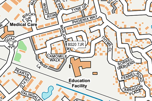 BS20 7JR map - OS OpenMap – Local (Ordnance Survey)