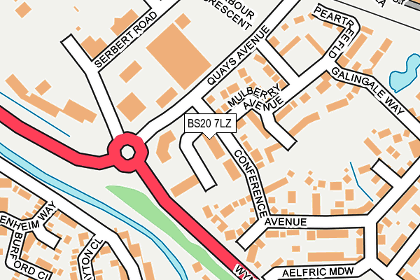 BS20 7LZ map - OS OpenMap – Local (Ordnance Survey)