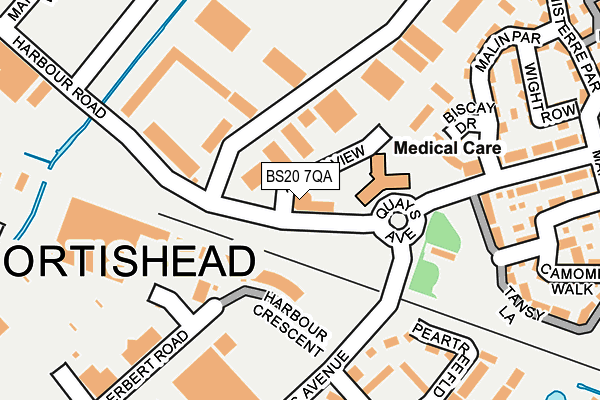 BS20 7QA map - OS OpenMap – Local (Ordnance Survey) BS20 7QA map - OS OpenMap – Local (Ordnance Survey)