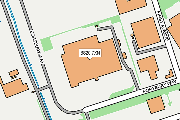 BS20 7XN map - OS OpenMap – Local (Ordnance Survey) BS20 7XN map - OS OpenMap – Local (Ordnance Survey)