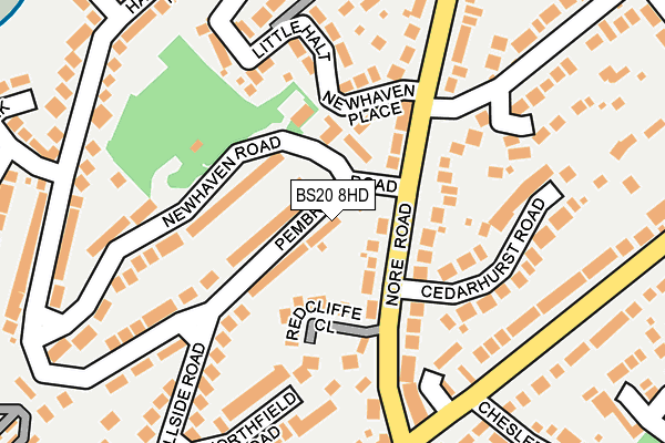 BS20 8HD map - OS OpenMap – Local (Ordnance Survey) BS20 8HD map - OS OpenMap – Local (Ordnance Survey)