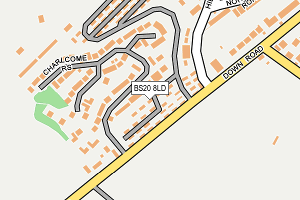 BS20 8LD map - OS OpenMap – Local (Ordnance Survey) BS20 8LD map - OS OpenMap – Local (Ordnance Survey)