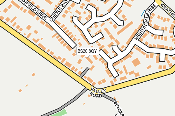 BS20 8QY map - OS OpenMap – Local (Ordnance Survey) BS20 8QY map - OS OpenMap – Local (Ordnance Survey)