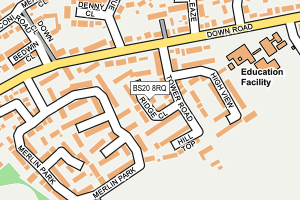 BS20 8RQ map - OS OpenMap – Local (Ordnance Survey) BS20 8RQ map - OS OpenMap – Local (Ordnance Survey)