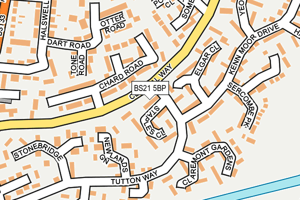 BS21 5BP map - OS OpenMap – Local (Ordnance Survey) BS21 5BP map - OS OpenMap – Local (Ordnance Survey)