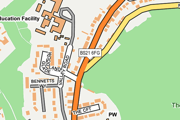 BS21 6FG map - OS OpenMap – Local (Ordnance Survey) BS21 6FG map - OS OpenMap – Local (Ordnance Survey)