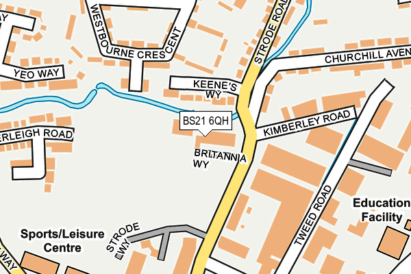 BS21 6QH map - OS OpenMap – Local (Ordnance Survey)
