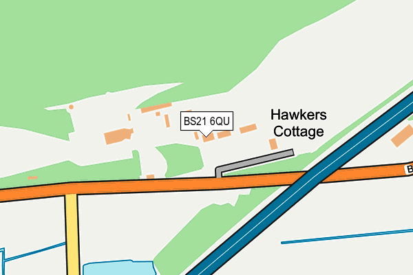 BS21 6QU map - OS OpenMap – Local (Ordnance Survey)