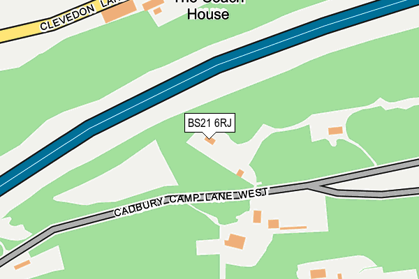 BS21 6RJ map - OS OpenMap – Local (Ordnance Survey)