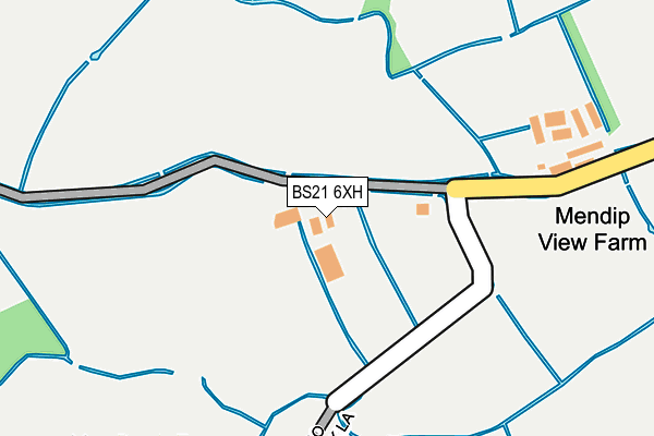 BS21 6XH map - OS OpenMap – Local (Ordnance Survey)