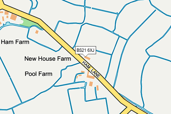 BS21 6XJ map - OS OpenMap – Local (Ordnance Survey) BS21 6XJ map - OS OpenMap – Local (Ordnance Survey)