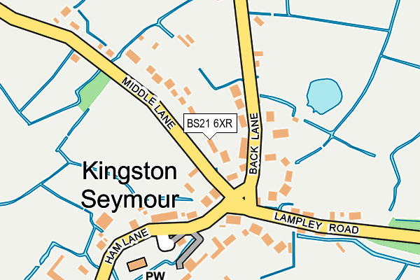 BS21 6XR map - OS OpenMap – Local (Ordnance Survey)
