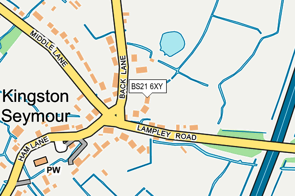 BS21 6XY map - OS OpenMap – Local (Ordnance Survey)