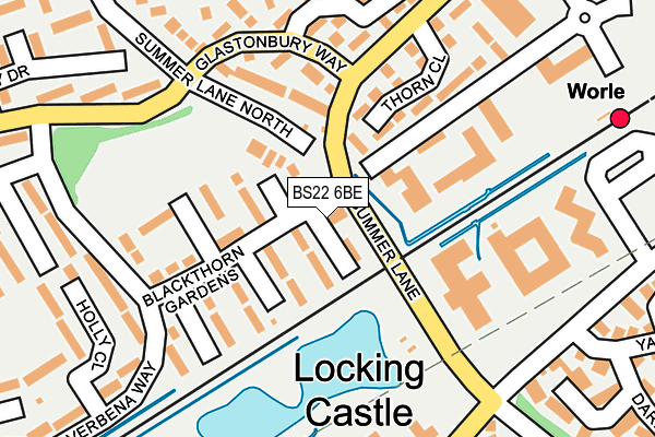 BS22 6BE map - OS OpenMap – Local (Ordnance Survey) BS22 6BE map - OS OpenMap – Local (Ordnance Survey)
