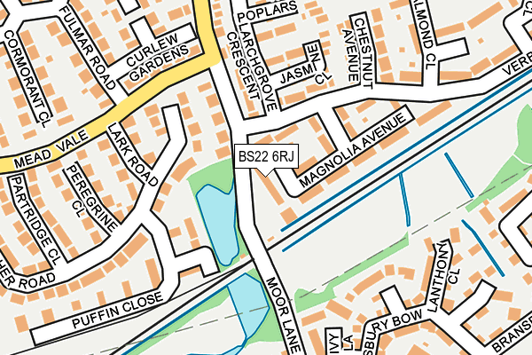 BS22 6RJ map - OS OpenMap – Local (Ordnance Survey) BS22 6RJ map - OS OpenMap – Local (Ordnance Survey)