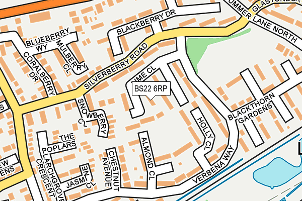 BS22 6RP map - OS OpenMap – Local (Ordnance Survey) BS22 6RP map - OS OpenMap – Local (Ordnance Survey)