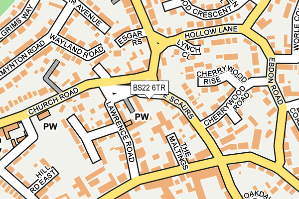 BS22 6TR map - OS OpenMap – Local (Ordnance Survey) BS22 6TR map - OS OpenMap – Local (Ordnance Survey)