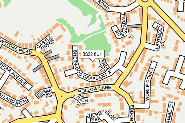 BS22 6UH map - OS OpenMap – Local (Ordnance Survey) BS22 6UH map - OS OpenMap – Local (Ordnance Survey)