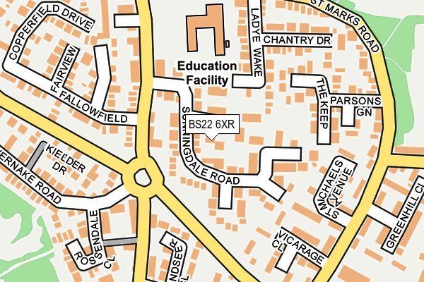 BS22 6XR map - OS OpenMap – Local (Ordnance Survey) BS22 6XR map - OS OpenMap – Local (Ordnance Survey)