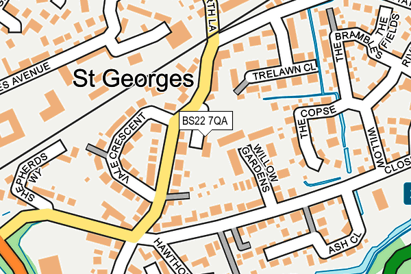 BS22 7QA map - OS OpenMap – Local (Ordnance Survey) BS22 7QA map - OS OpenMap – Local (Ordnance Survey)