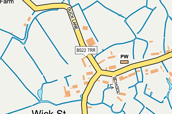 BS22 7RR map - OS OpenMap – Local (Ordnance Survey) BS22 7RR map - OS OpenMap – Local (Ordnance Survey)
