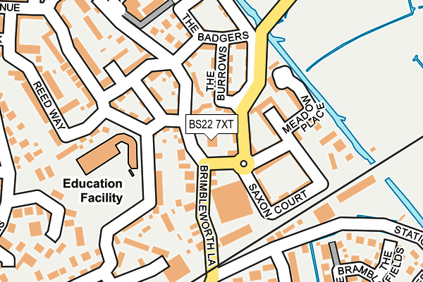 BS22 7XT map - OS OpenMap – Local (Ordnance Survey) BS22 7XT map - OS OpenMap – Local (Ordnance Survey)