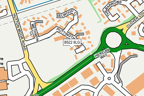 BS22 8LG map - OS OpenMap – Local (Ordnance Survey) BS22 8LG map - OS OpenMap – Local (Ordnance Survey)