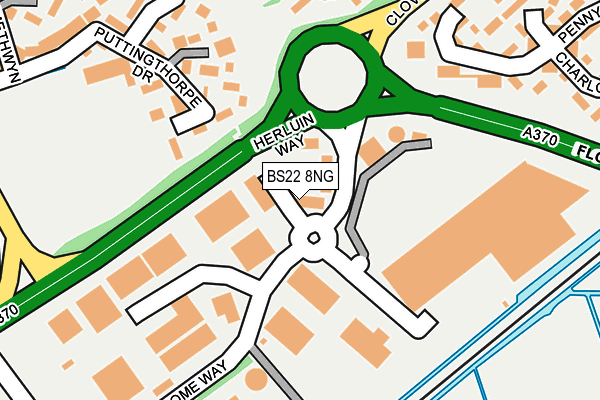 BS22 8NG map - OS OpenMap – Local (Ordnance Survey) BS22 8NG map - OS OpenMap – Local (Ordnance Survey)