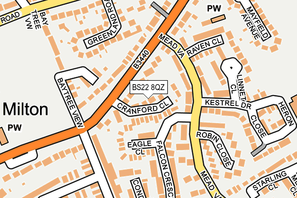 BS22 8QZ map - OS OpenMap – Local (Ordnance Survey) BS22 8QZ map - OS OpenMap – Local (Ordnance Survey)