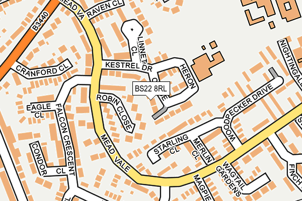 BS22 8RL map - OS OpenMap – Local (Ordnance Survey) BS22 8RL map - OS OpenMap – Local (Ordnance Survey)